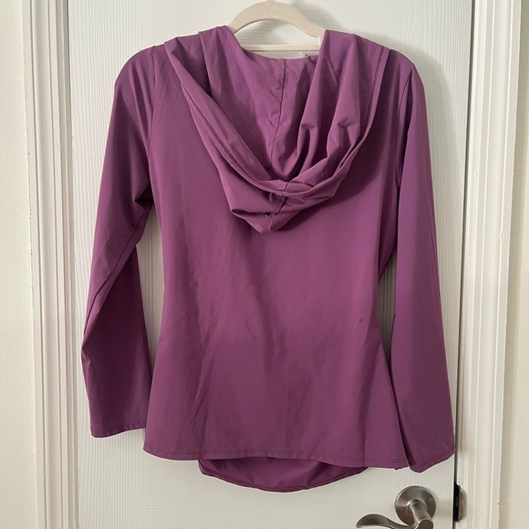 Tranquility by Soma Purple Wrap Style Athletic Hoodie Size Medium - Picture 4 of 4